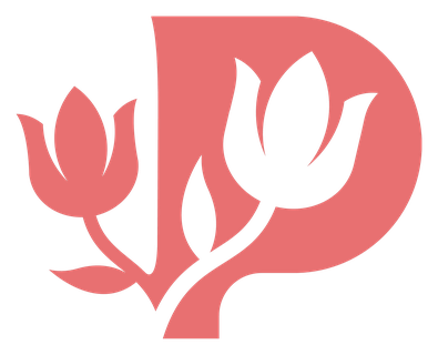 The Parkinson's Zone — a P with two tulips growing through it